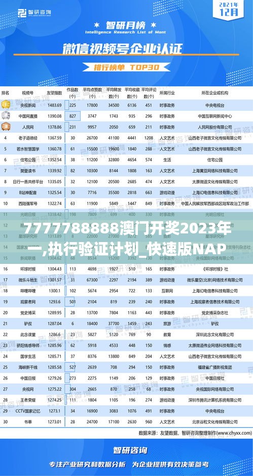 7777788888澳門開獎2023年一,執行驗證計劃_快速版NAP2.30