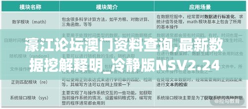 濠江論壇澳門資料查詢,最新數據挖解釋明_冷靜版NSV2.24