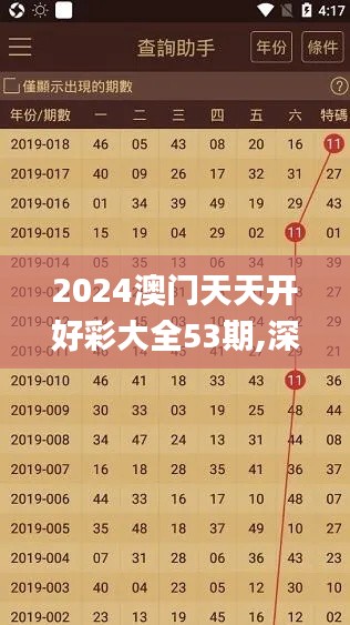 2024澳門(mén)天天開(kāi)好彩大全53期,深入登降數(shù)據(jù)利用_觸控版UNM9.57