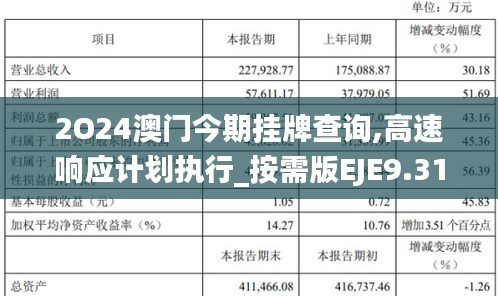 2O24澳門今期掛牌查詢,高速響應計劃執行_按需版EJE9.31