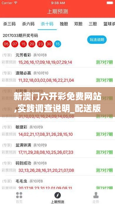 新澳門六開彩免費網站,實踐調查說明_配送版PDE9.46