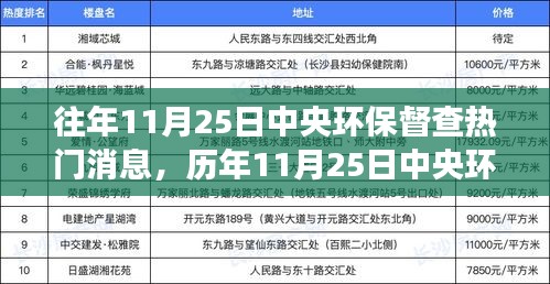 歷年11月25日中央環(huán)保督查焦點(diǎn)解讀，熱門(mén)消息與我的觀點(diǎn)分享