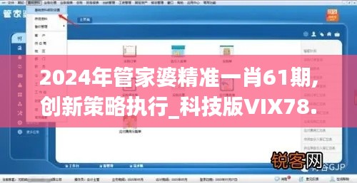 2024年管家婆精準一肖61期,創(chuàng)新策略執(zhí)行_科技版VIX78.125