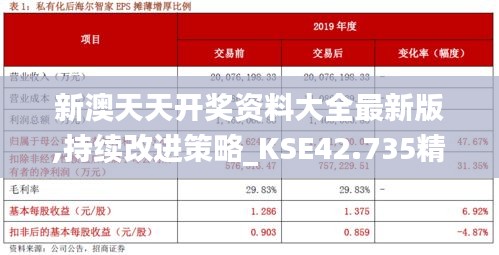 新澳天天開獎資料大全最新版,持續(xù)改進策略_KSE42.735精選版