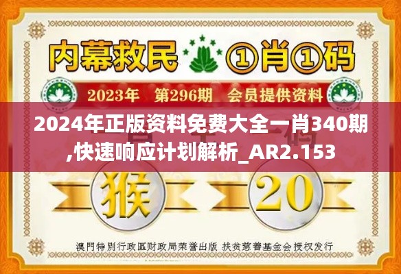 2024年正版資料免費大全一肖340期,快速響應計劃解析_AR2.153