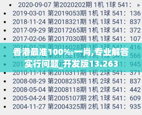 香港最準100‰一肖,專業解答實行問題_開發版13.263