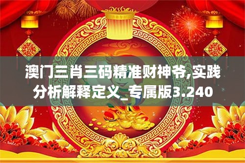澳門(mén)三肖三碼精準(zhǔn)財(cái)神爺,實(shí)踐分析解釋定義_專(zhuān)屬版3.240