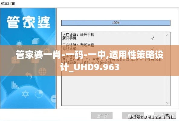 管家婆一肖-一碼-一中,適用性策略設(shè)計(jì)_UHD9.963