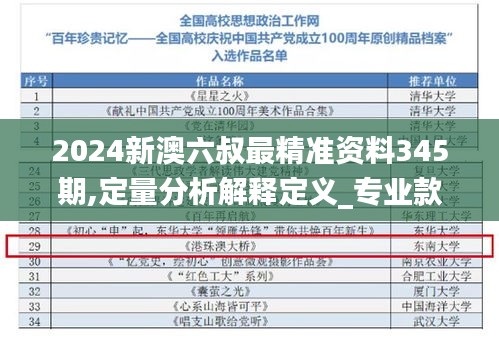 2024新澳六叔最精準資料345期,定量分析解釋定義_專業款7.494