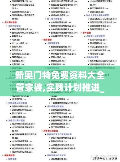 新奧門特免費(fèi)資料大全管家婆,實(shí)踐計(jì)劃推進(jìn)_定制版8.101