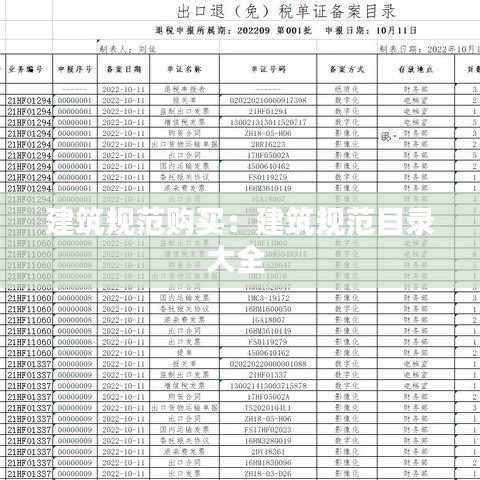 建筑規(guī)范購(gòu)買：建筑規(guī)范目錄大全 