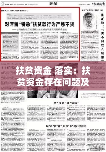 扶貧資金 落實(shí)：扶貧資金存在問題及整改措施 