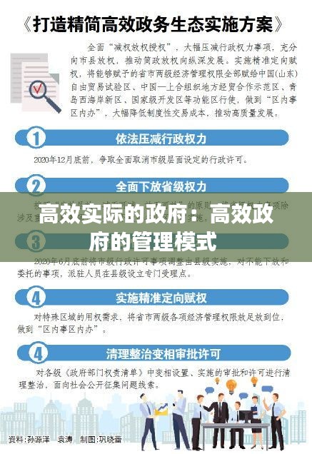 高效實際的政府：高效政府的管理模式 