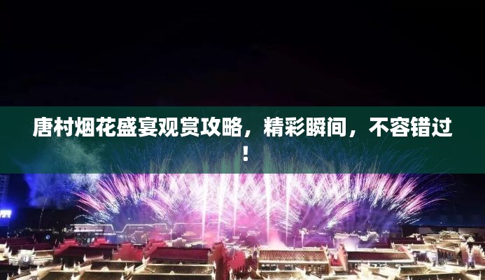 唐村煙花盛宴觀賞攻略，精彩瞬間，不容錯過！