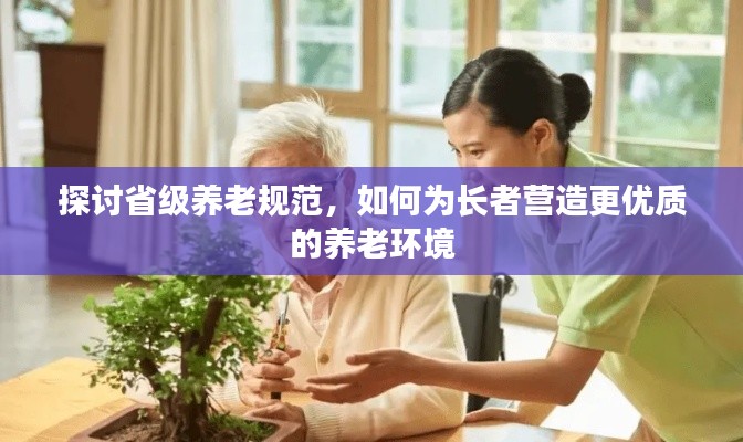 探討省級養老規范，如何為長者營造更優質的養老環境