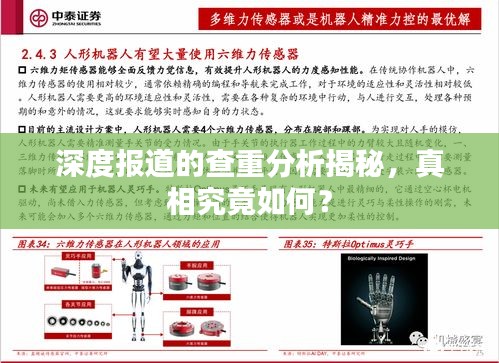 深度報道的查重分析揭秘，真相究竟如何？