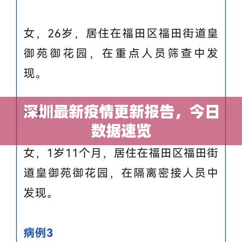 深圳最新疫情更新報告，今日數據速覽