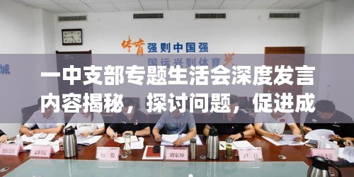 一中支部專題生活會深度發(fā)言內(nèi)容揭秘，探討問題，促進(jìn)成長