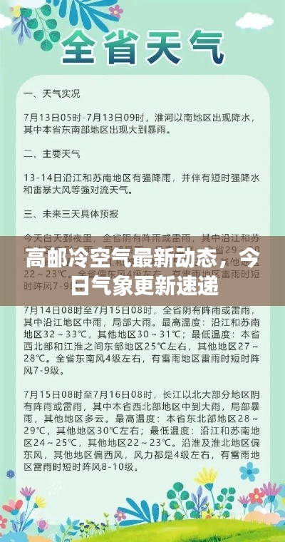 高郵冷空氣最新動態，今日氣象更新速遞