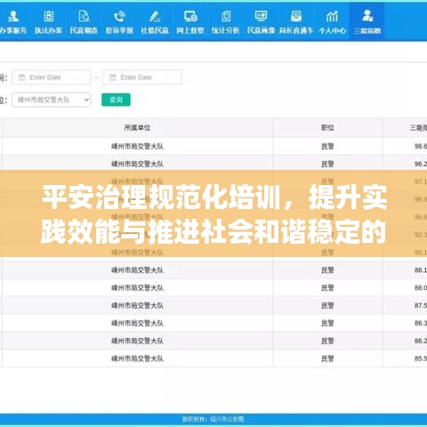 平安治理規(guī)范化培訓(xùn)，提升實踐效能與推進社會和諧穩(wěn)定的重要性