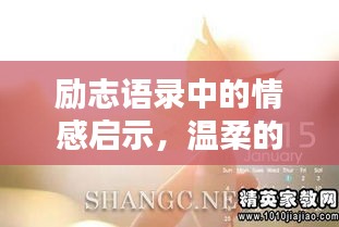 勵(lì)志語(yǔ)錄中的情感啟示，溫柔的力量不可小覷