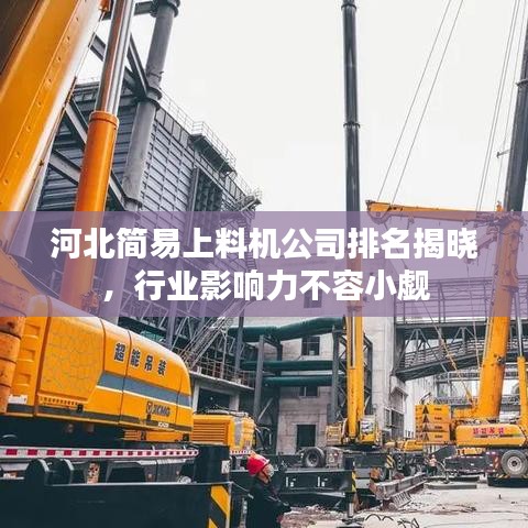 河北簡易上料機公司排名揭曉，行業影響力不容小覷