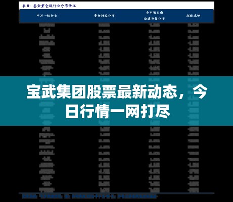 寶武集團(tuán)股票最新動(dòng)態(tài)，今日行情一網(wǎng)打盡