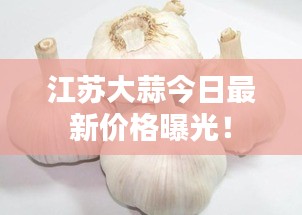 江蘇大蒜今日最新價格曝光！