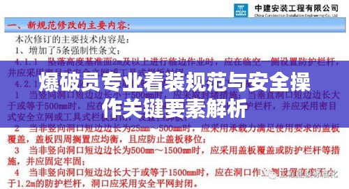 爆破員專業著裝規范與安全操作關鍵要素解析