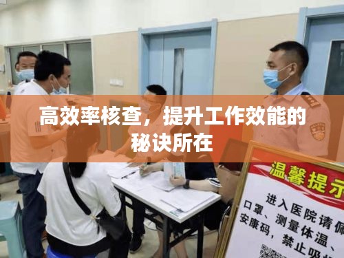 高效率核查，提升工作效能的秘訣所在
