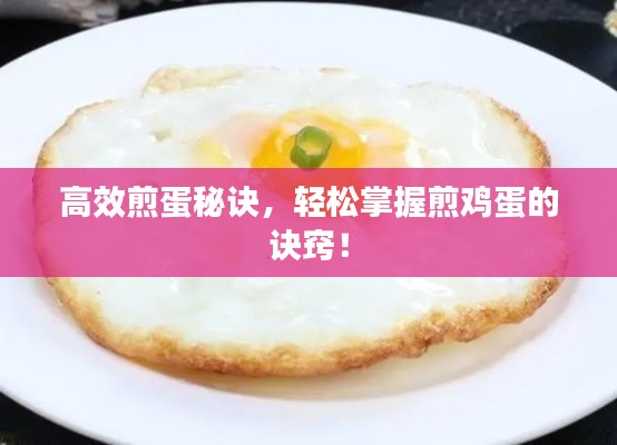 高效煎蛋秘訣，輕松掌握煎雞蛋的訣竅！
