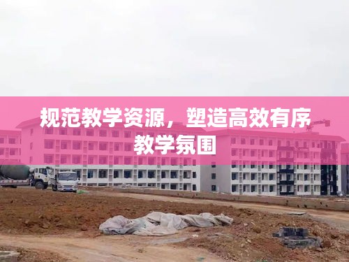 規范教學資源，塑造高效有序教學氛圍