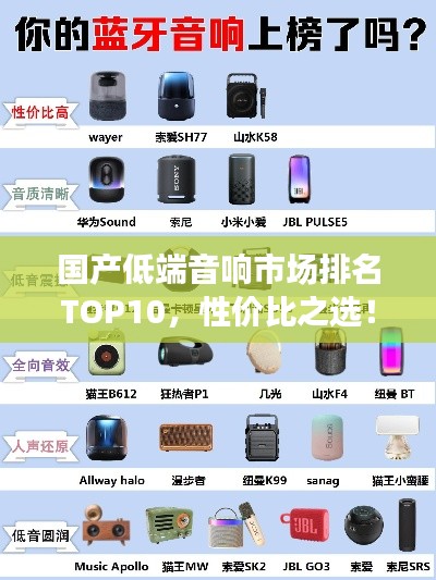 國產低端音響市場排名TOP10，性價比之選！