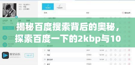 揭秘百度搜索背后的奧秘，探索百度一下的2kbp與10m神秘力量！