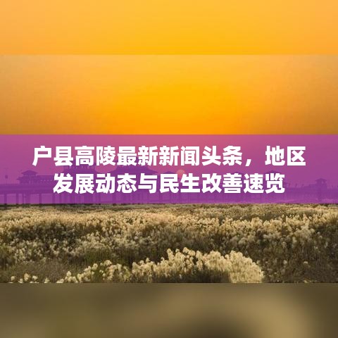 戶縣高陵最新新聞頭條，地區發展動態與民生改善速覽