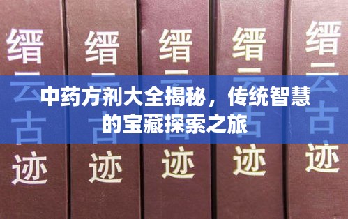中藥方劑大全揭秘，傳統(tǒng)智慧的寶藏探索之旅