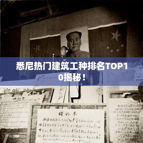 悉尼熱門建筑工種排名TOP10揭秘！