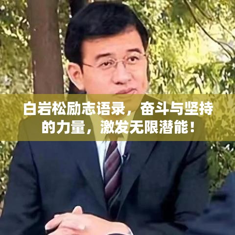 白巖松勵志語錄，奮斗與堅持的力量，激發(fā)無限潛能！