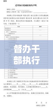 督辦干部執(zhí)行細則，推動工作落實的實操指南